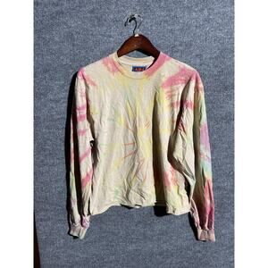 Online Ceramics A24 Haunted Wagon Shirt Mens Medium Tie Dye Pastel Long Sleeve